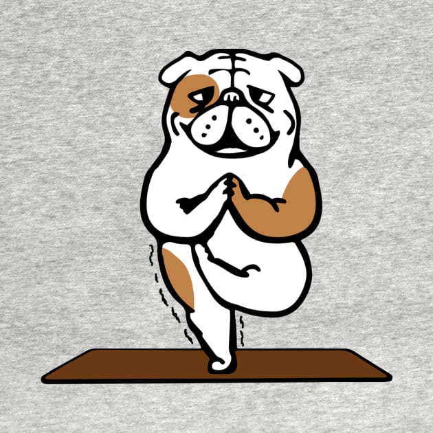 English bulldog yoga by MasutaroOracle